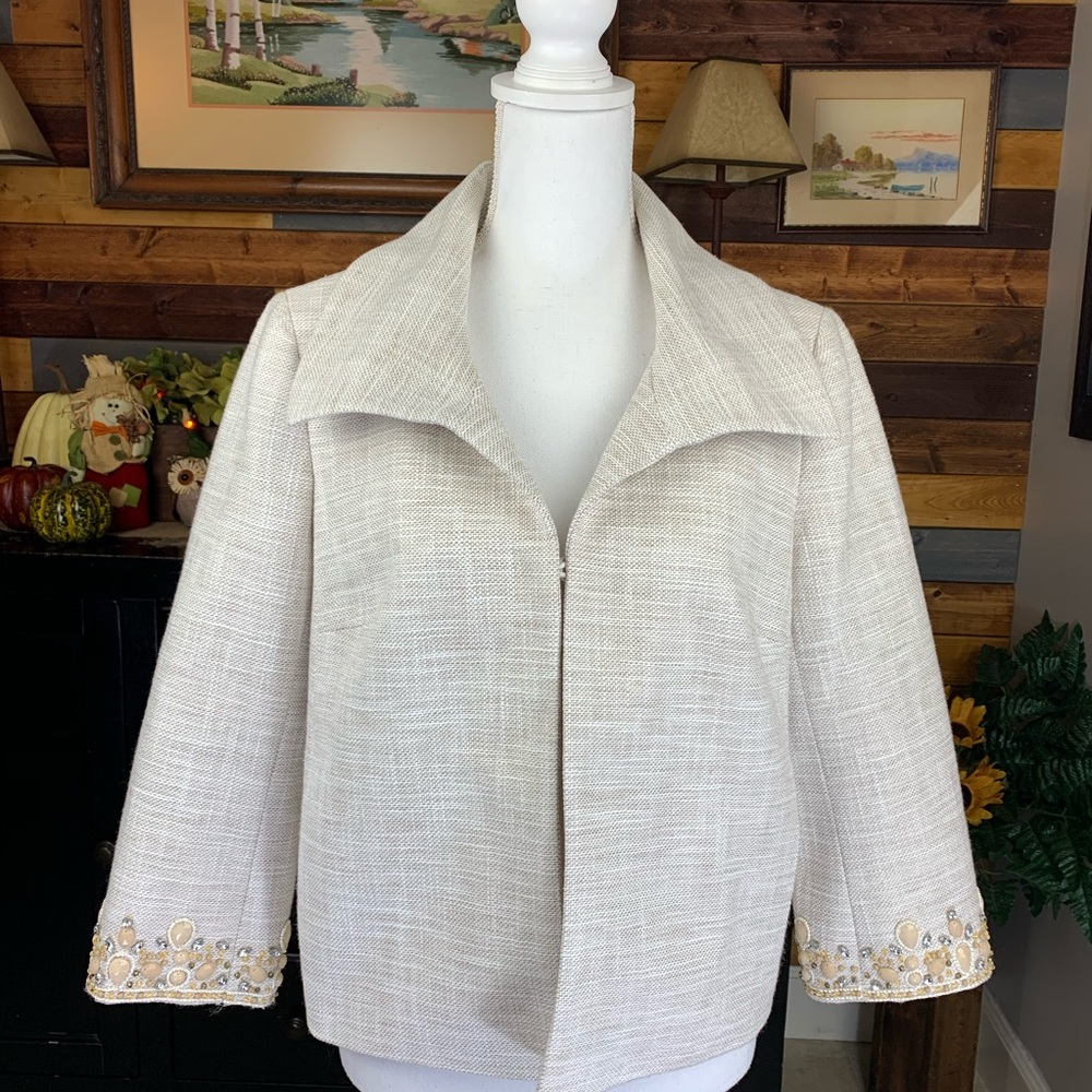 Talbots Linen Jacket - Picture 2 of 6